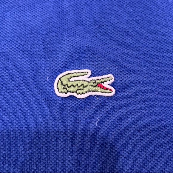 LACOSTE Pique Polo slim fit Mens US L / FR 6 Royal Blue - Picture 6 of 9